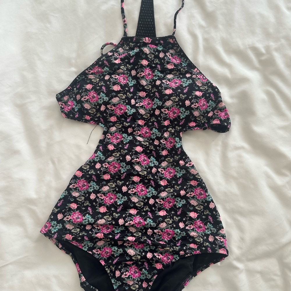 For love & lemons/ Victoria’s Secret collab Floral Halter One-Piece Swimsuit